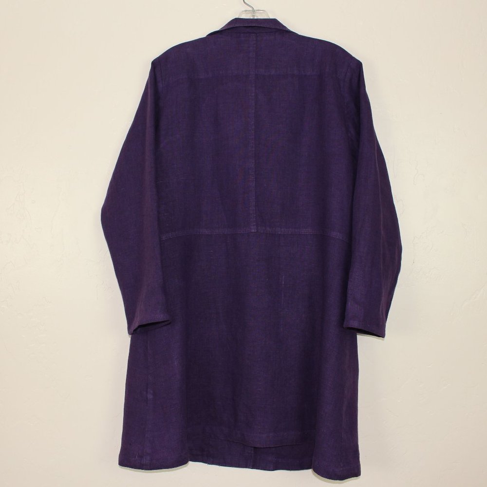 FLAX button front linen jacket/dress - Picture 6 of 7